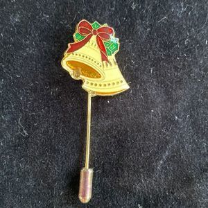 Centennia 1979 Christmas Bells Stickpin Brooch